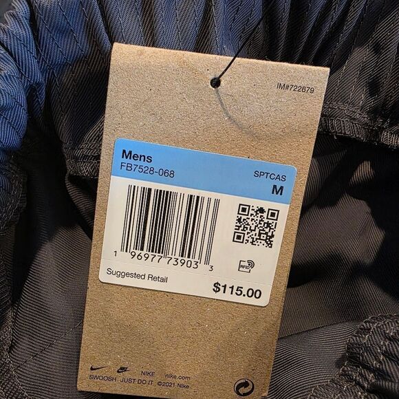 Nike Sportswear Tech Pack Shorts Woven Utility FB7528-068 Gray Men's Medium M LE - Picture 11 of 12